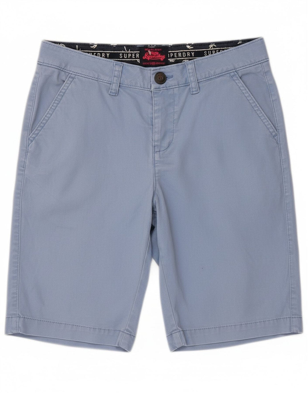 Pantaloncini chino da uomo Superdry XS W30 in cotone blu