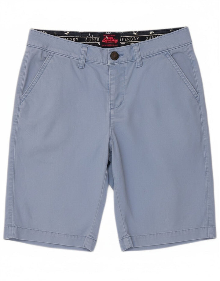 Pantaloncini chino da uomo Superdry XS W30 in cotone blu