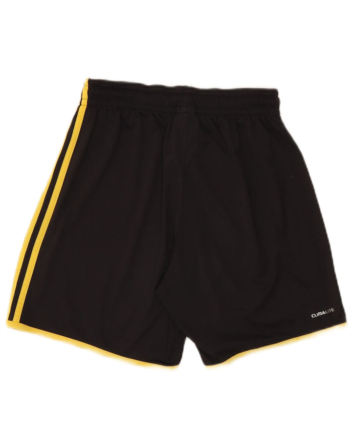 Pantaloncini sportivi Adidas Climalite da uomo piccoli in poliestere nero