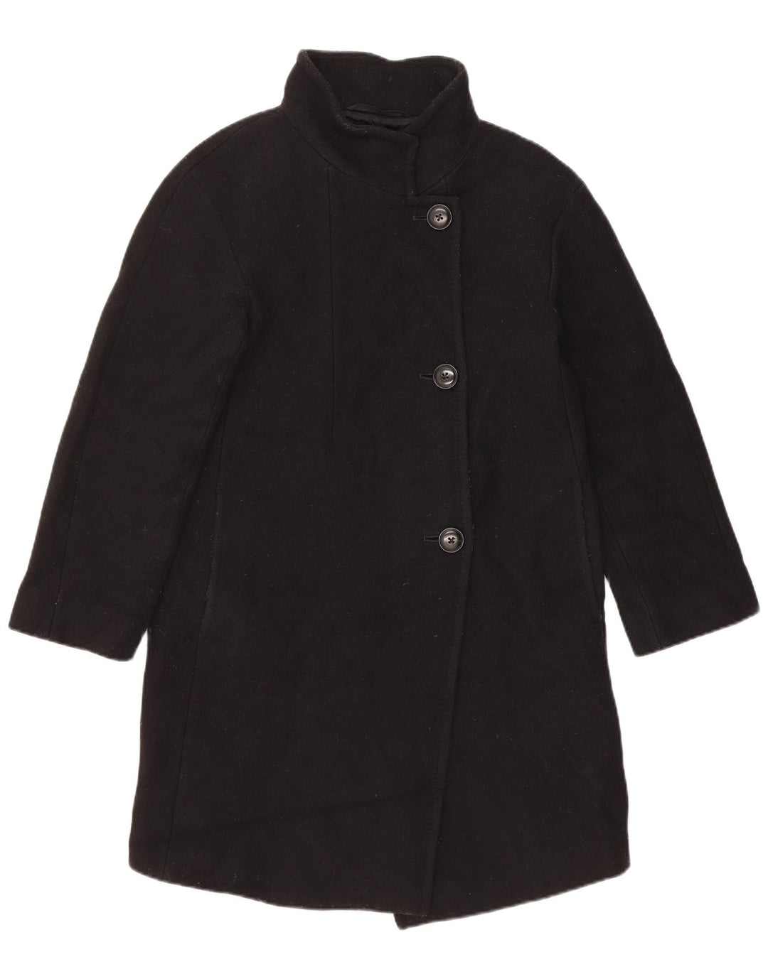 Cappotto da donna vestibilità ampia Massimo Dutti EU 34 2XS Lana nera