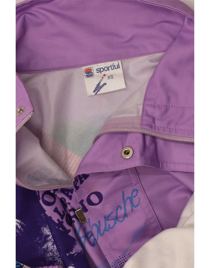 Giacca sportiva da uomo con grafica Sportful XS viola poliestere