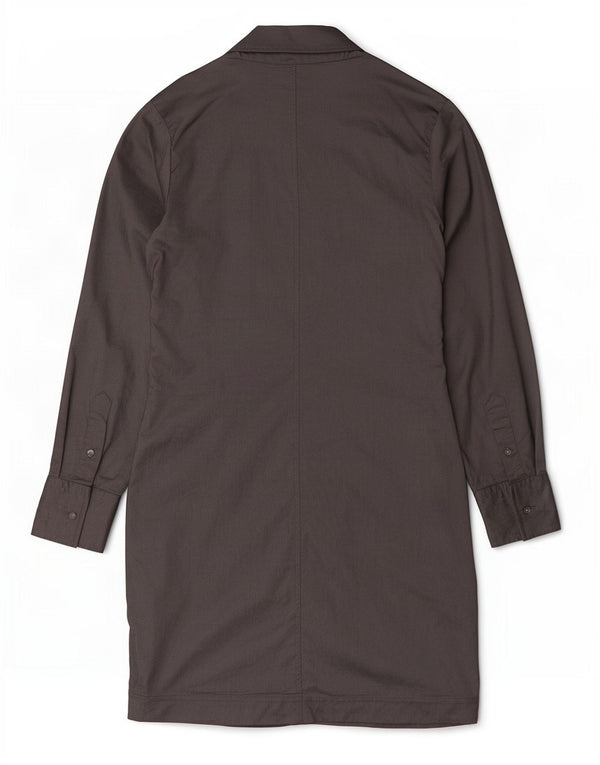 Abito camicia a maniche lunghe da donna Ted Baker taglia 3 acetato grigio medio