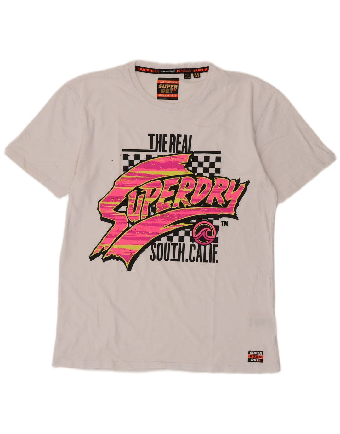 T-shirt grafica da uomo Superdry Top in cotone bianco medio