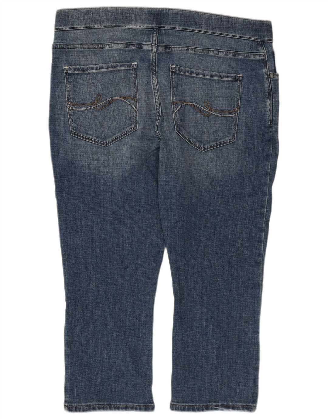 Jeans Jegging Capri da donna a vita media LEE US 16 2XL W38 L21 Cotone blu