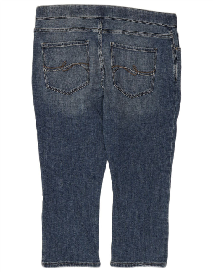 Jeans Jegging Capri da donna a vita media LEE US 16 2XL W38 L21 Cotone blu