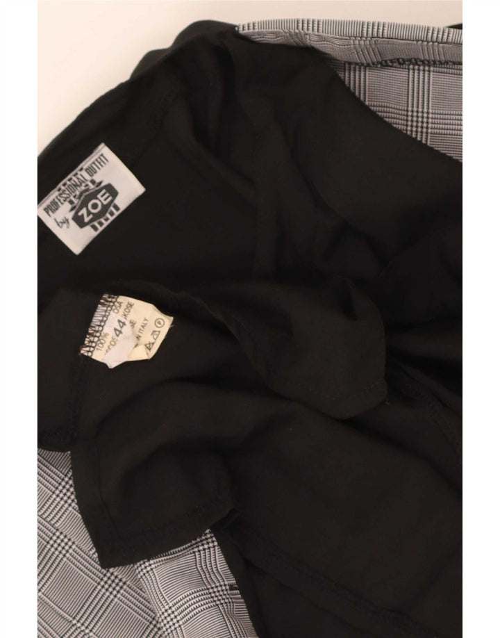 Camicetta Camicia Donna Zoe IT 44 Viscosa Media Check Nera