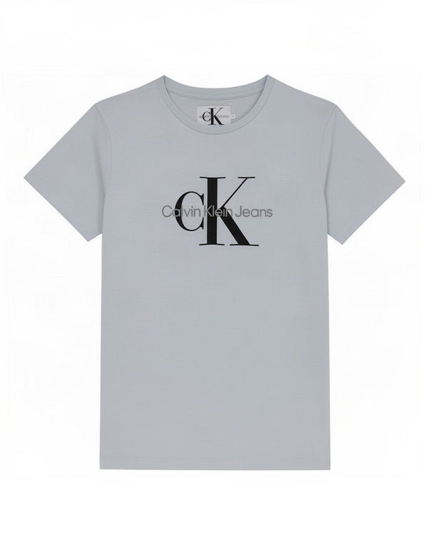 Calvin Klein Jeans Womens Graphic T-Shirt Top UK 10 Small Blue Cotton