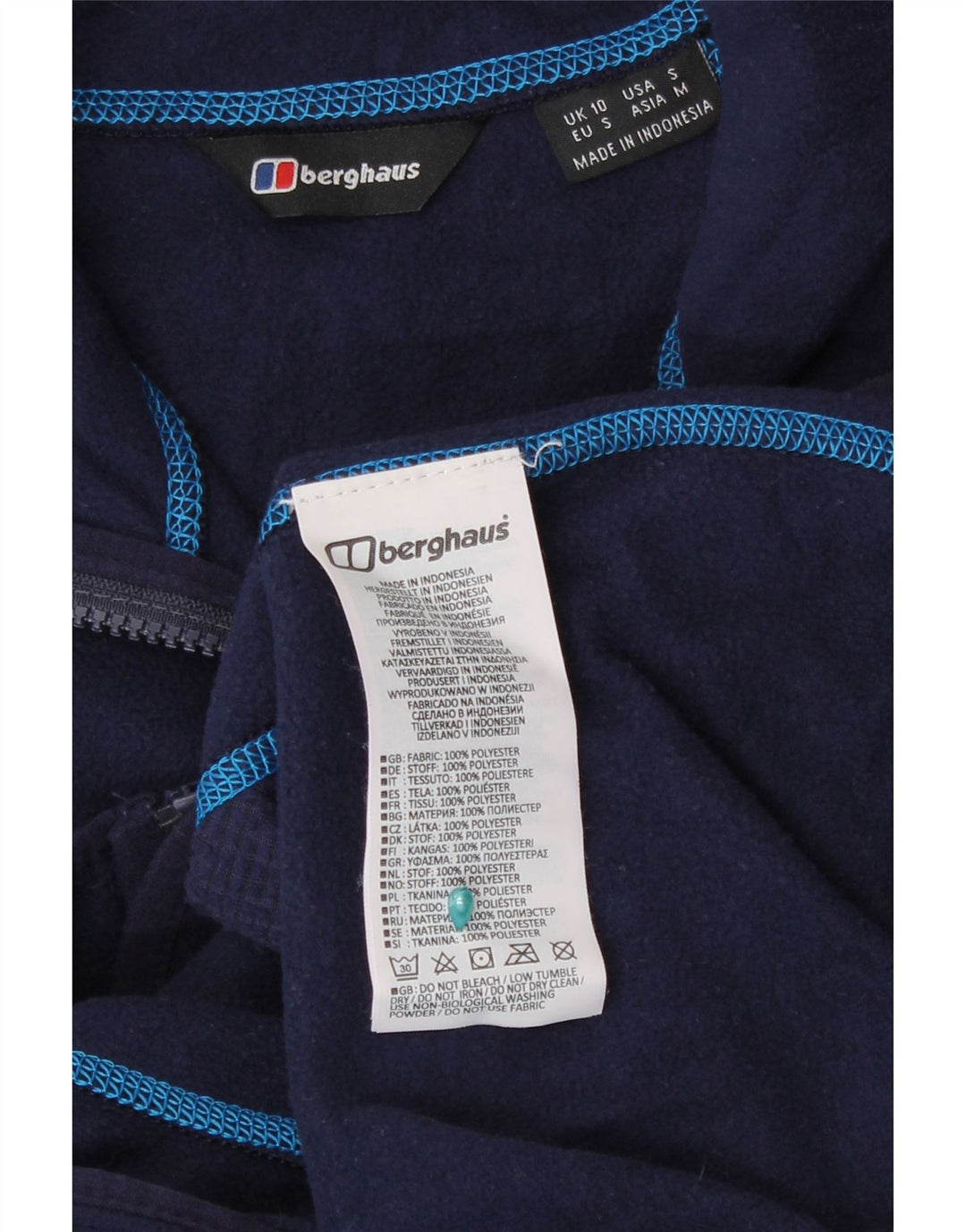 Giacca in pile da donna Berghaus UK 10 Small poliestere blu navy