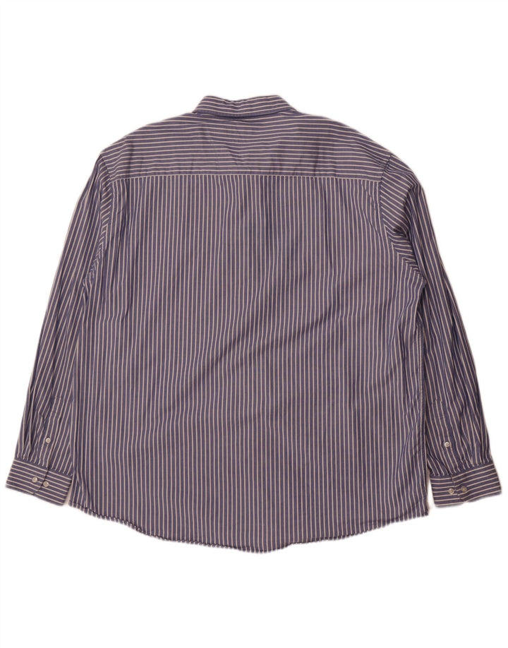 Camicia da uomo vestibilità regolare Paul Costelloe 3XL cotone gessato blu