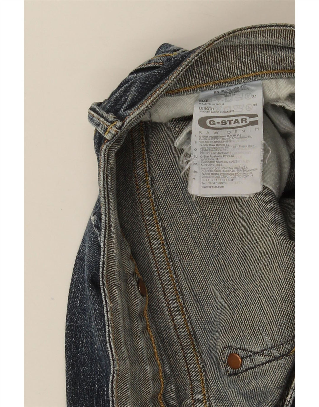Jeans bootcut da donna G-Star W31 L34 cotone blu navy