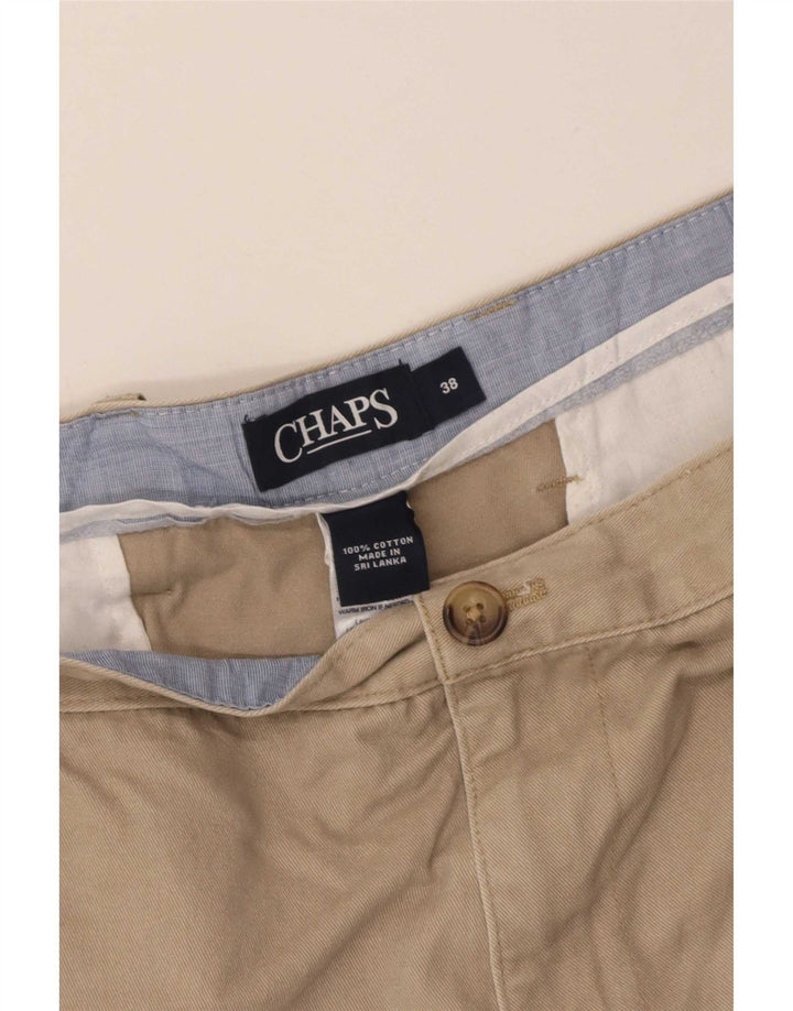 Pantaloncini chino da uomo Chaps W38 XL in cotone beige