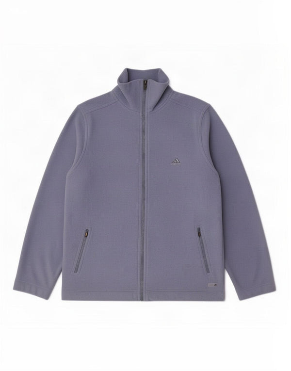 Giacca in pile da donna Adidas UK 18 XL blu poliestere