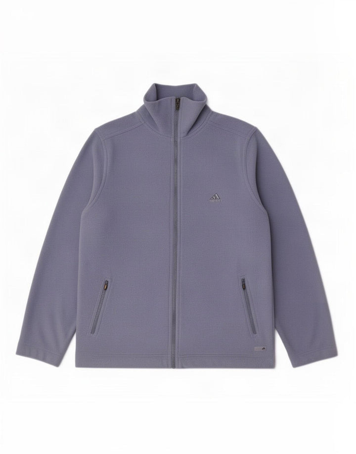 Giacca in pile da donna Adidas UK 18 XL blu poliestere