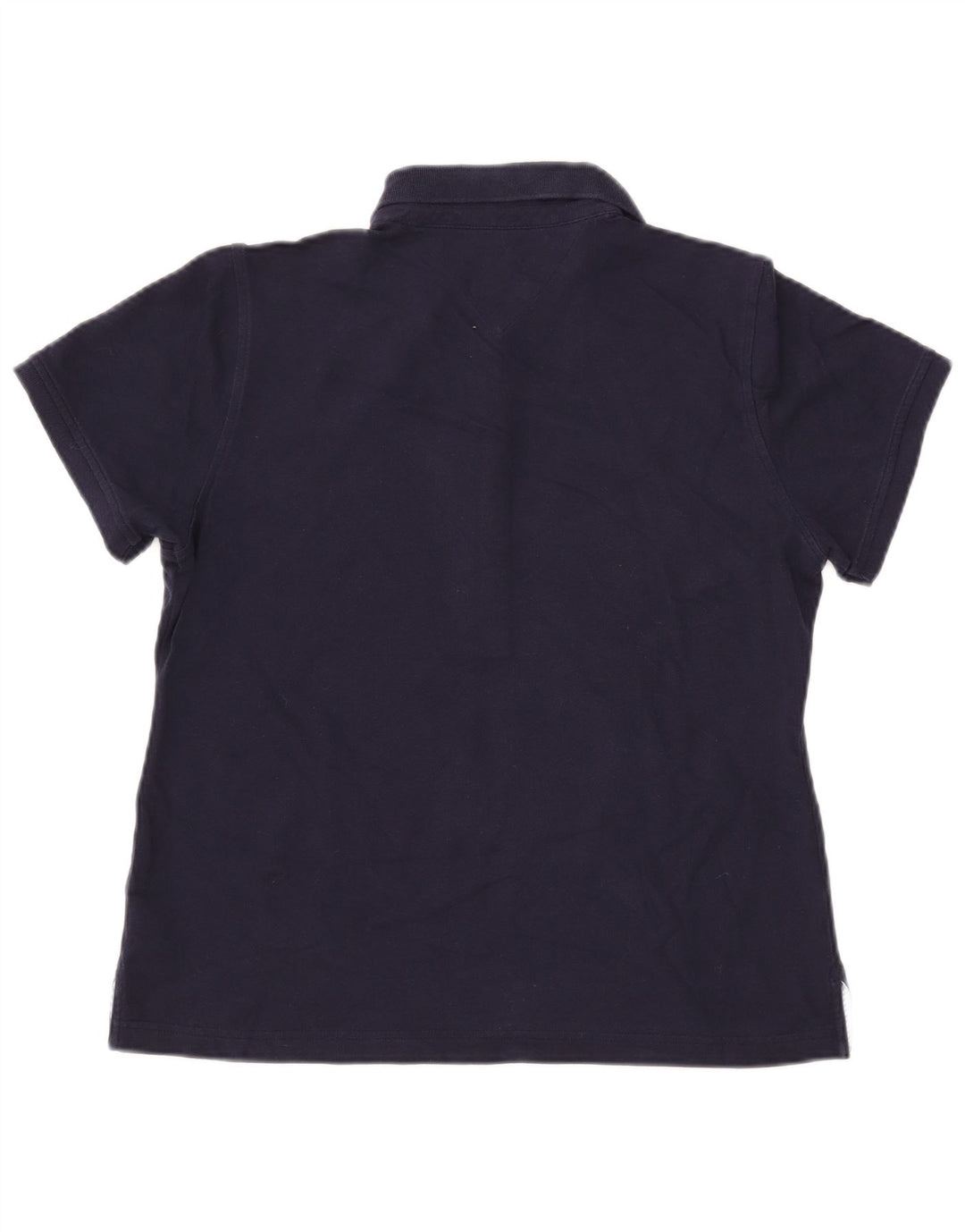 TOMMY HILFIGER Polo da donna slim fit UK 18 XL cotone blu navy