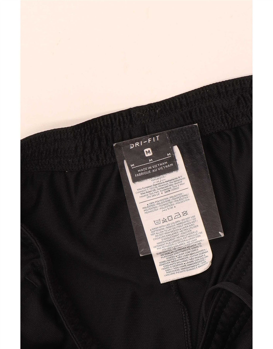 Pantaloni da tuta Nike Dri Fit da donna UK 14 Medium Nero Poliestere