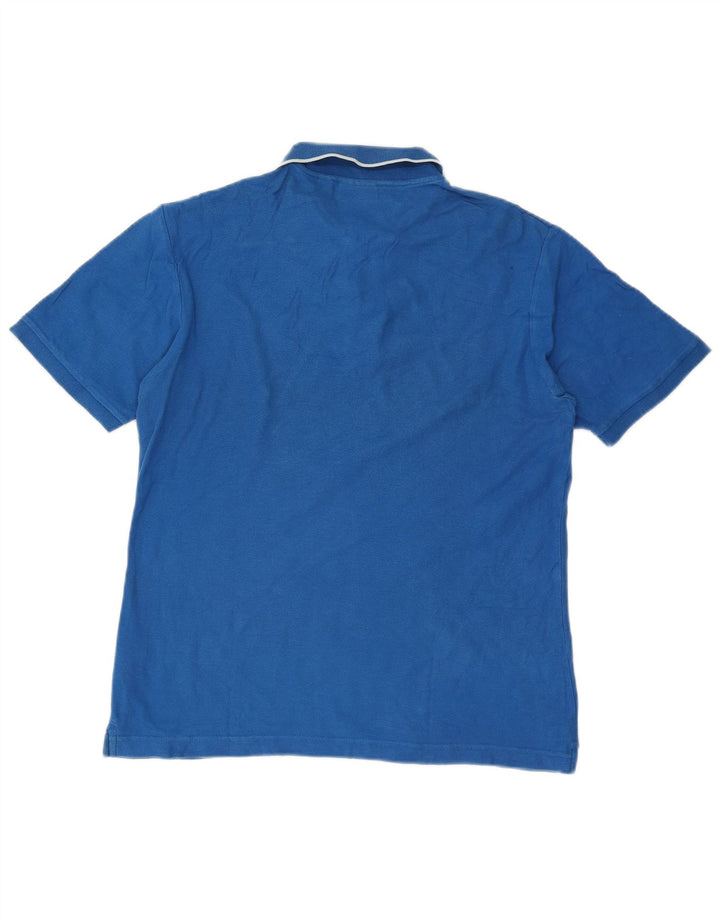 FILA Mens Polo Shirt Large Blue Cotton