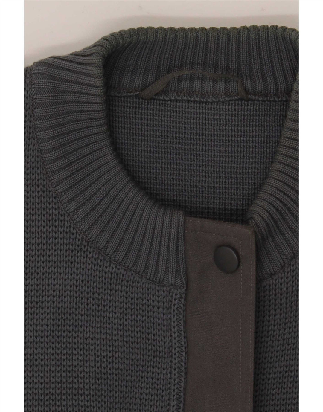 Maglione cardigan da uomo vintage EU 40 lana grigio medio