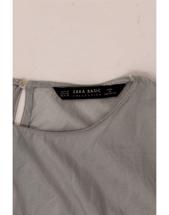 Top in camicetta da donna Zara UK 14 Grigio medio