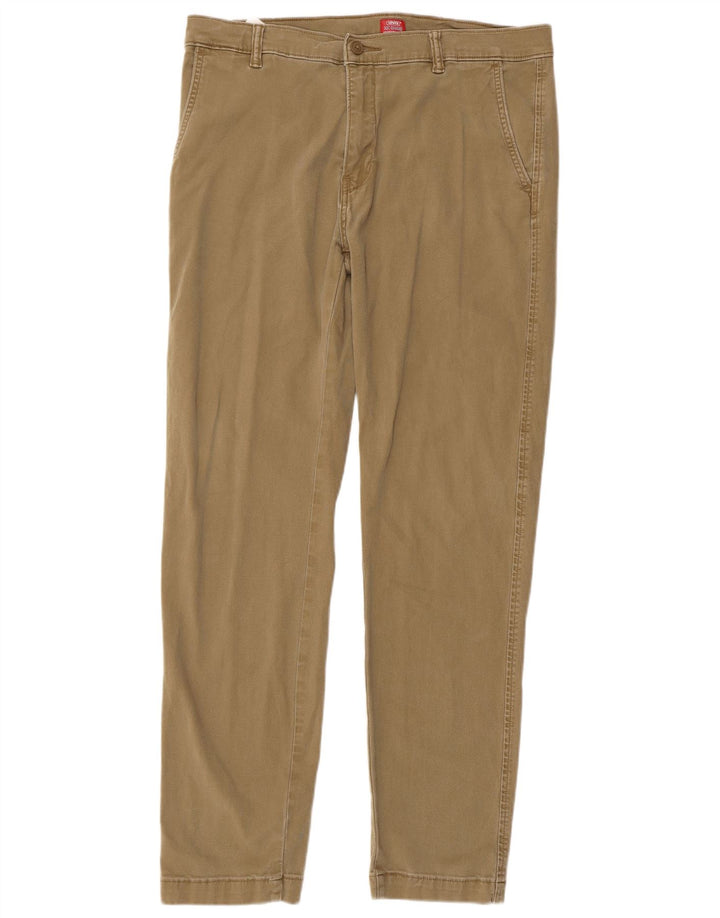 Pantaloni chino affusolati standard da uomo LEVI'S W34 L31 in cotone beige