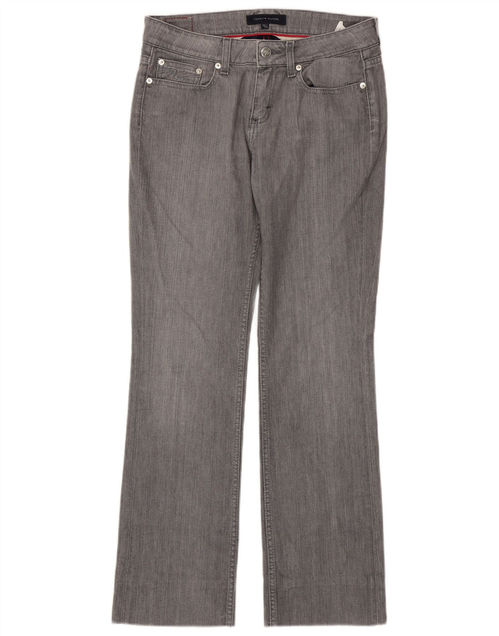 TOMMY HILFIGER Jeans dritti da donna W28 L30 cotone grigio