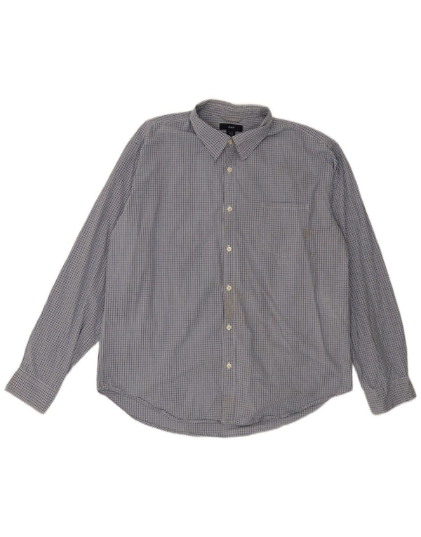 Camicia da uomo Gap XL in cotone a quadri blu