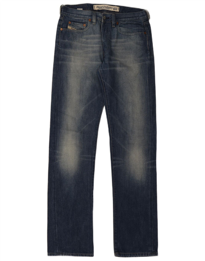 Jeans dritti da uomo Diesel W29 L33 in cotone blu