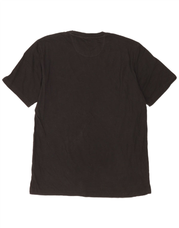 T-shirt Adidas da uomo Top Large in cotone nero