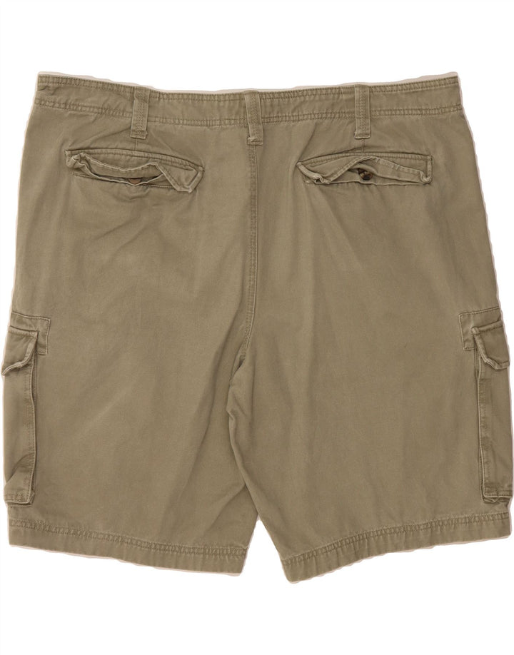 EDDIE BAUER Mens Cargo Shorts W42 2XL Khaki Cotton Vintage Eddie Bauer and Second-Hand Eddie Bauer from Messina Hembry 