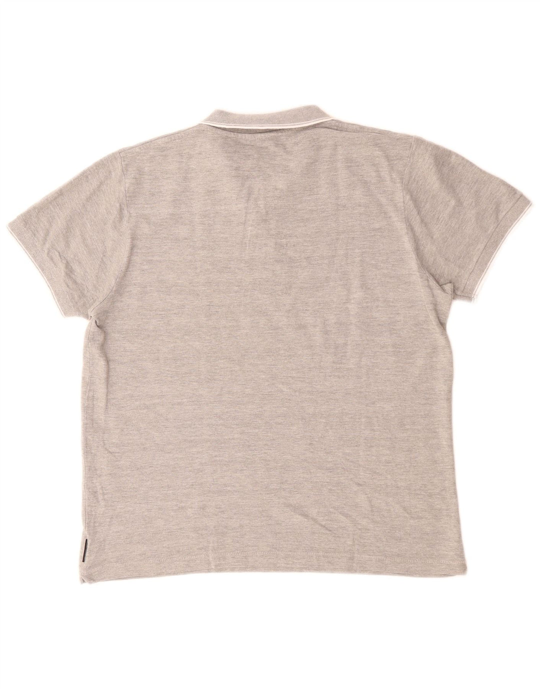 Polo da uomo French Connection grande in cotone grigio