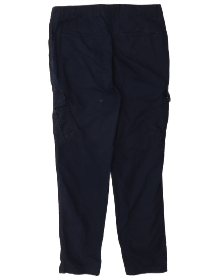 Pantaloni cargo slim da uomo Marks & Spencer W36 L31 cotone blu navy