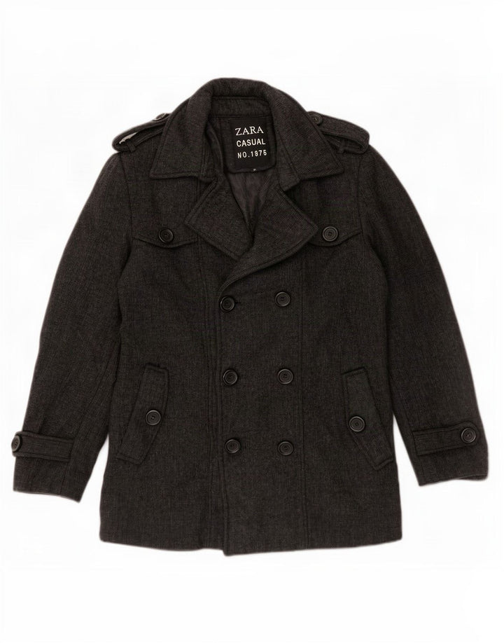 Cappotto da marinaio da uomo Zara UK 38 Grigio medio