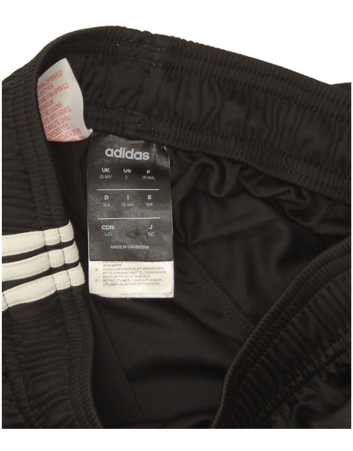Pantaloncini sportivi Adidas Climalite da ragazzo 13-14 anni in poliestere nero