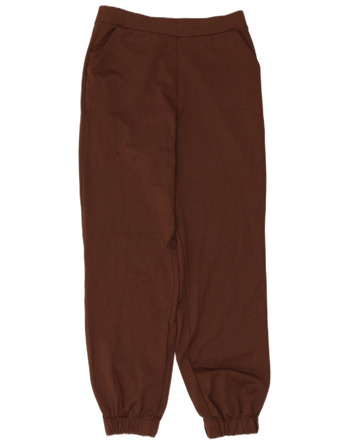 Pantaloni da tuta da donna Zara Joggers UK 14 Poliestere marrone medio