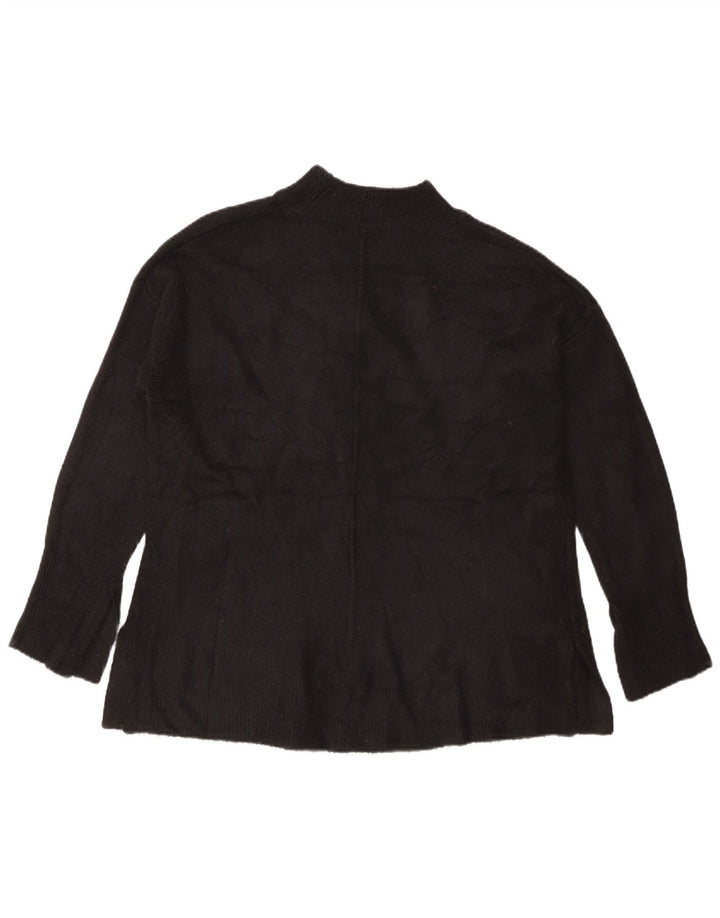 Maglione maglione a collo alto da donna Marks & Spencer UK 14 medio nero