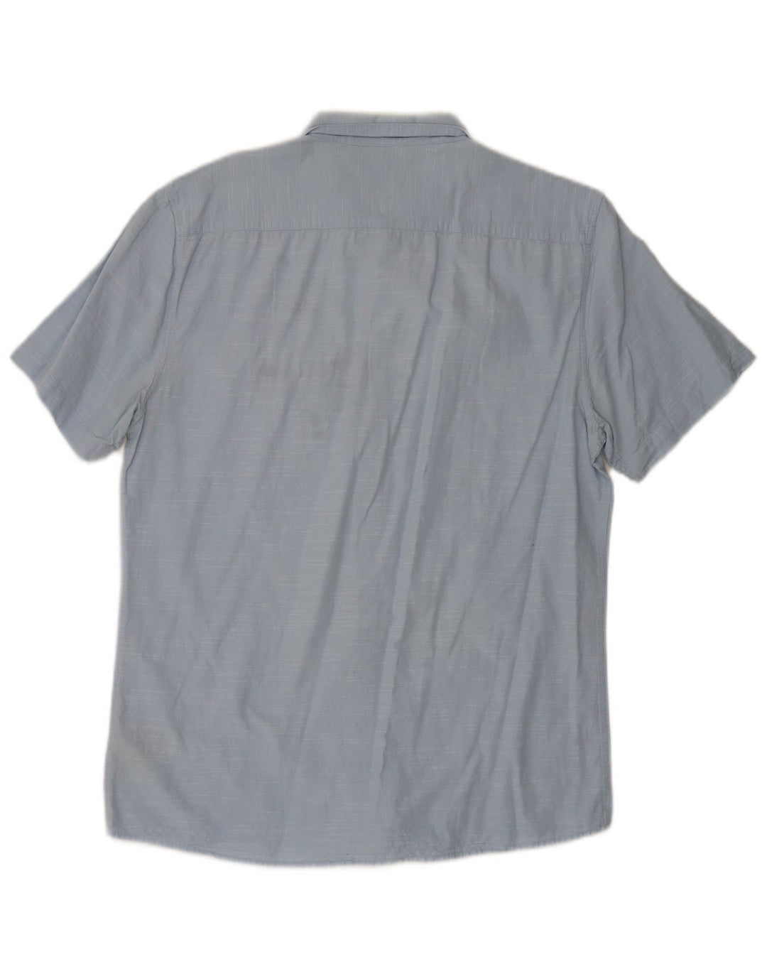 Camicia slim fit da uomo a maniche corte Lee grande in cotone blu