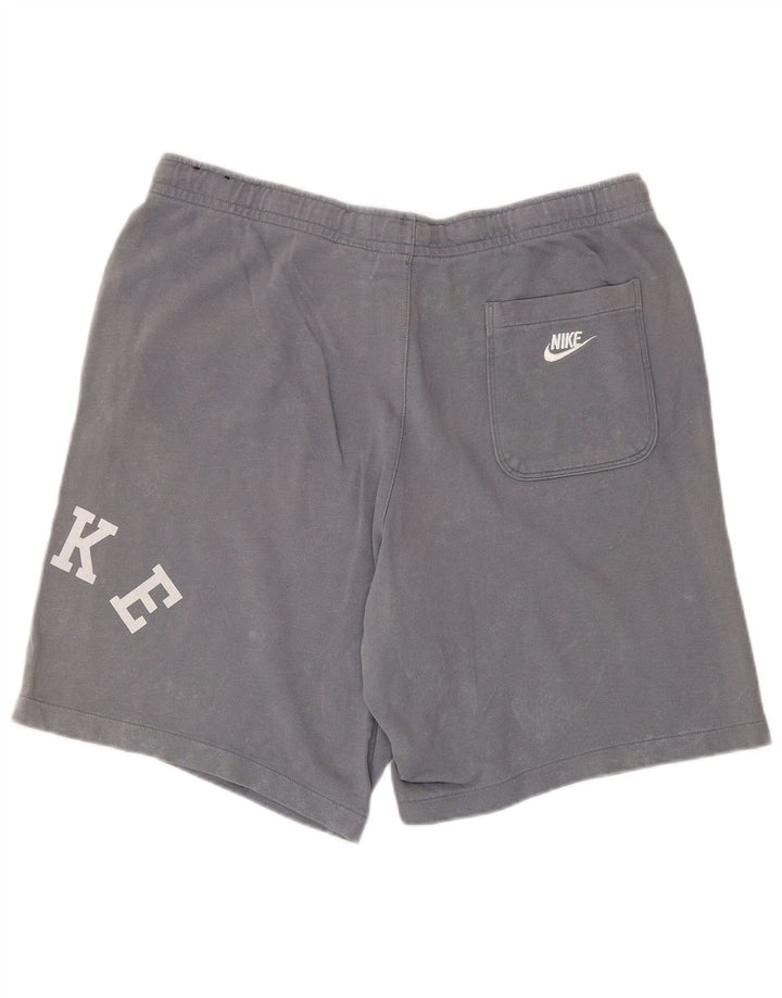 Pantaloncini sportivi Nike da uomo con grafica XL in cotone grigio
