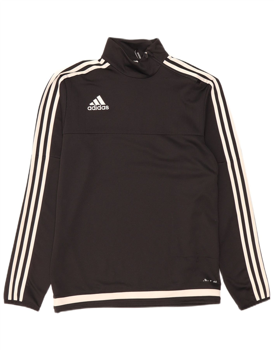 ADIDAS Mens Climacool Zip Neck Pullover Tracksuit Top Small Black