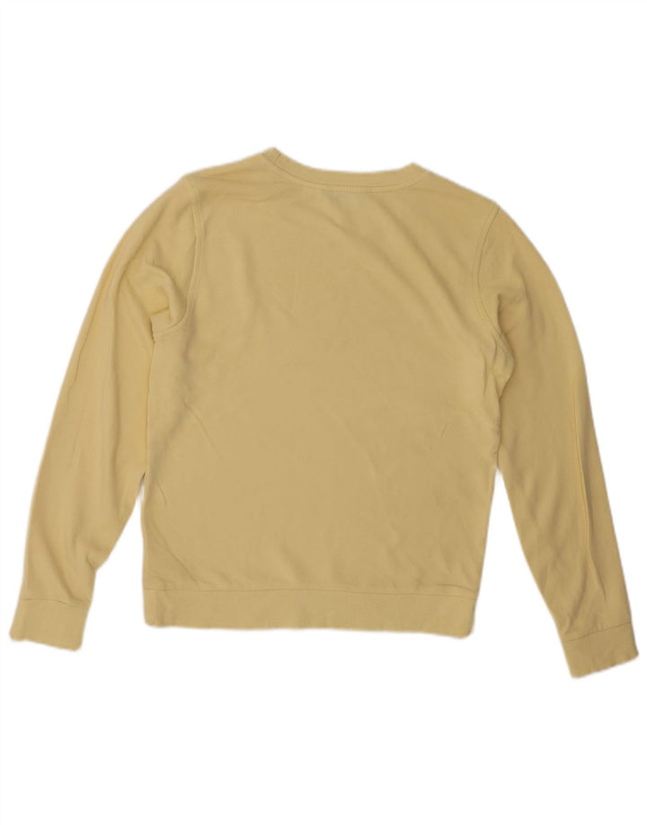 Felpa da donna Marks & Spencer UK 8 Small in cotone giallo