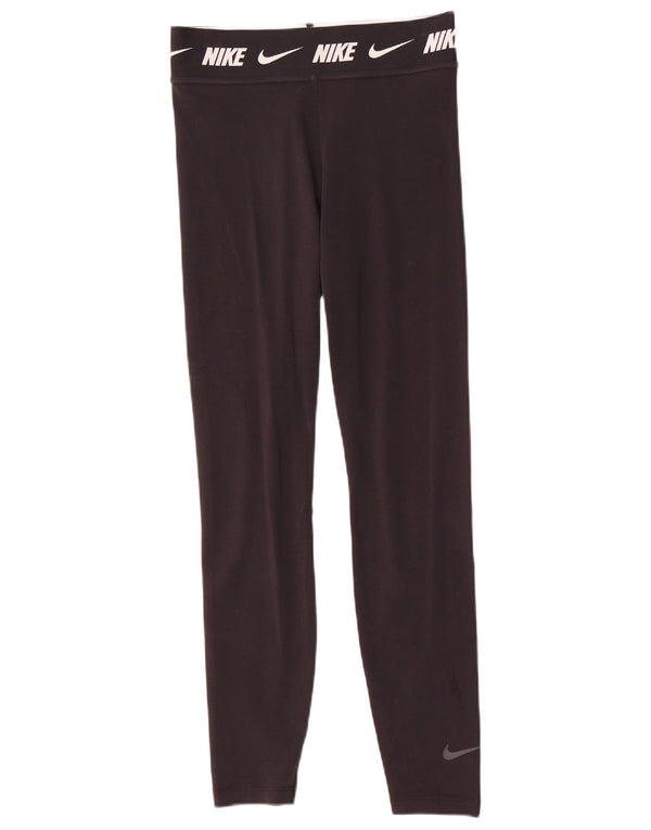 Leggings grafici da donna Nike UK 10 piccoli cotone nero