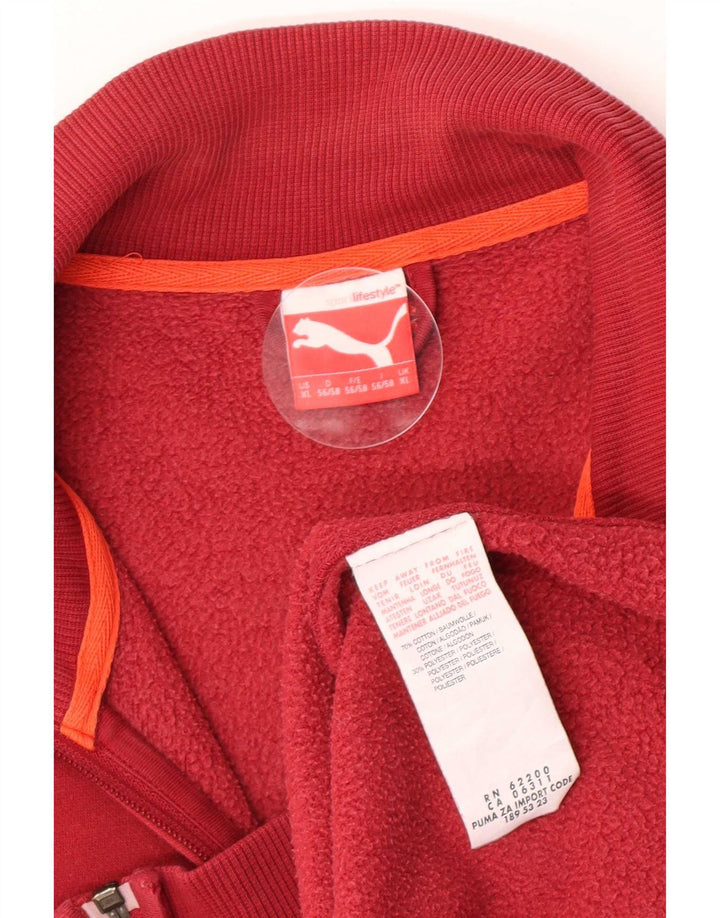 Giacca sportiva da uomo Puma XL in cotone bordeaux