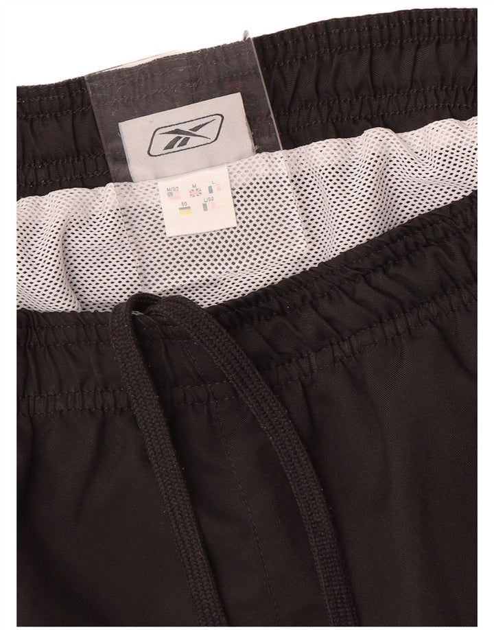 Pantaloncini sportivi Reebok da uomo color block medio nero