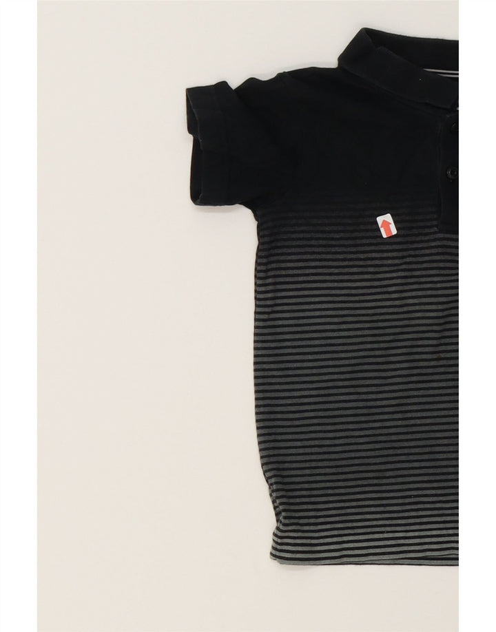 HURLEY Boys Polo Shirt 5-6 Years Medium  Grey Striped Cotton Vintage Hurley and Second-Hand Hurley from Messina Hembry 