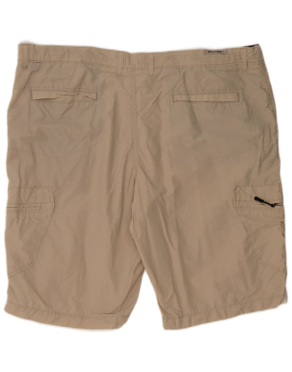 Pantaloncini cargo da uomo Marks & Spencer W44 2XL cotone beige