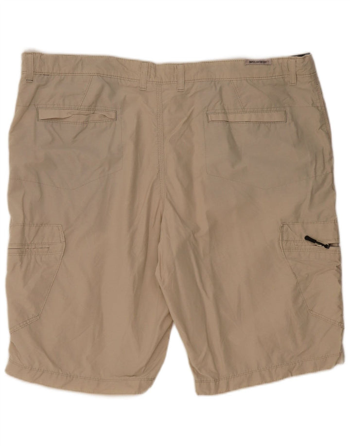 Pantaloncini cargo da uomo Marks & Spencer W44 2XL cotone beige