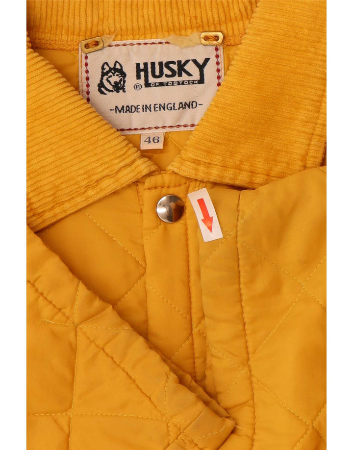 Giacca trapuntata da uomo Husky UK 46 3XL Poliammide gialla