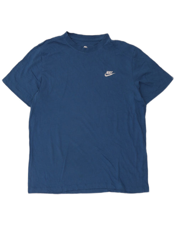 T-shirt da uomo Nike Top Large in cotone blu