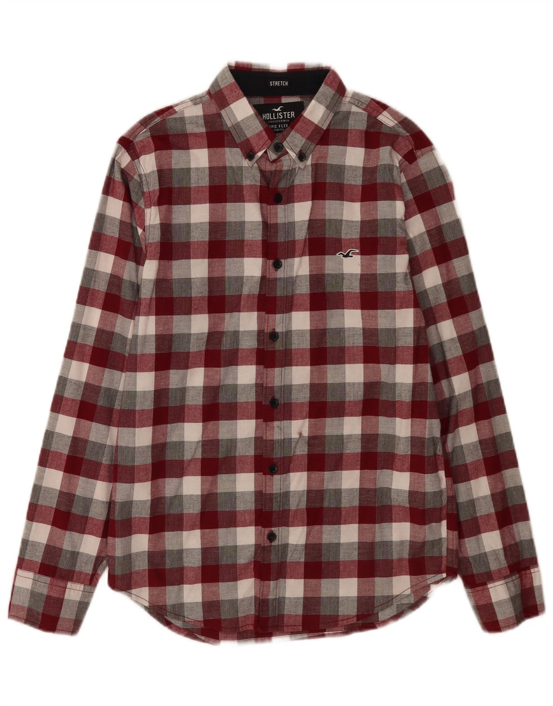 Camicia Hollister da uomo XS in cotone a quadri multicolore