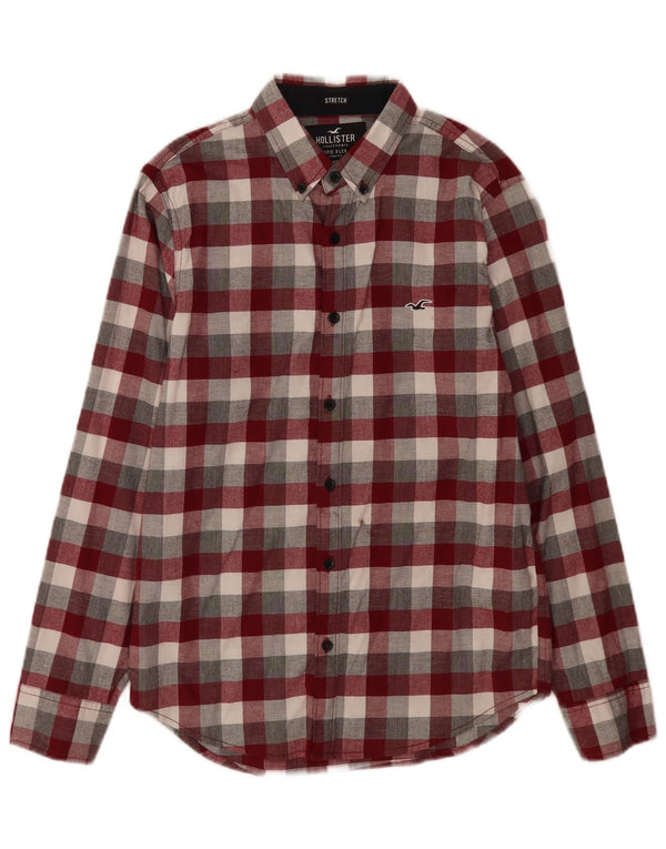 Camicia Hollister da uomo XS in cotone a quadri multicolore