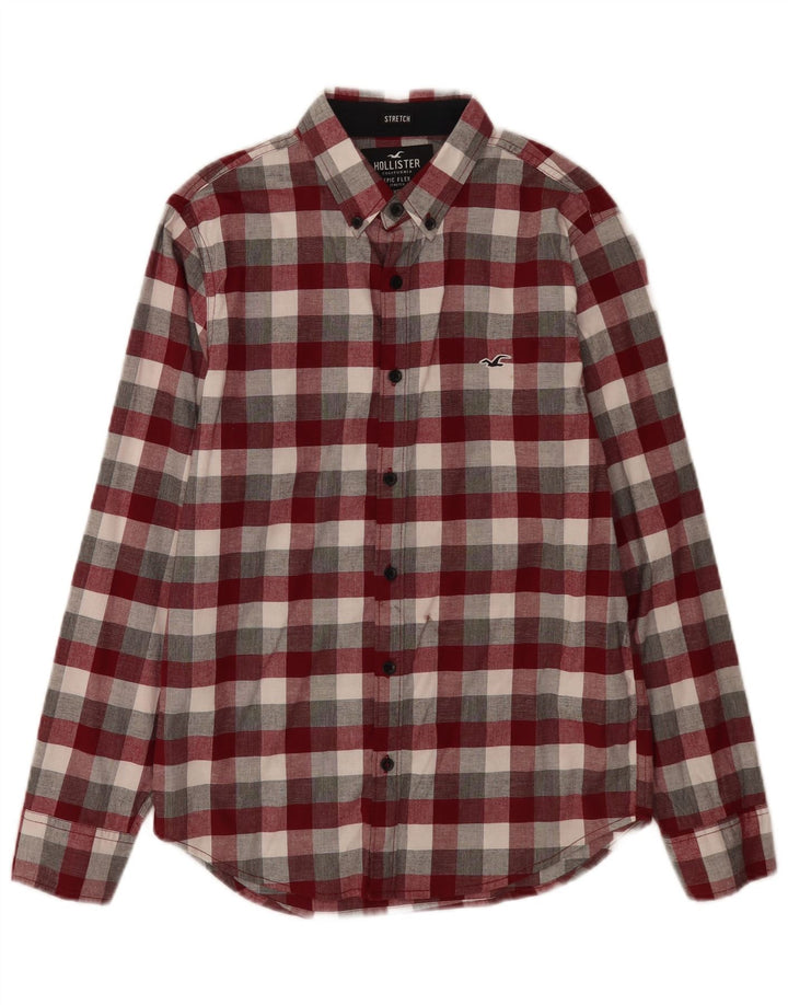 Camicia Hollister da uomo XS in cotone a quadri multicolore