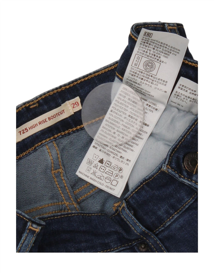 Jeans Levi's da donna 725 bootcut a vita alta W29 L35 Lyocell blu